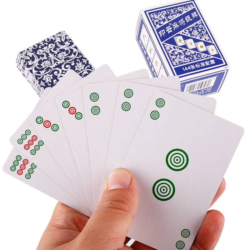 A mahjong of wide paper